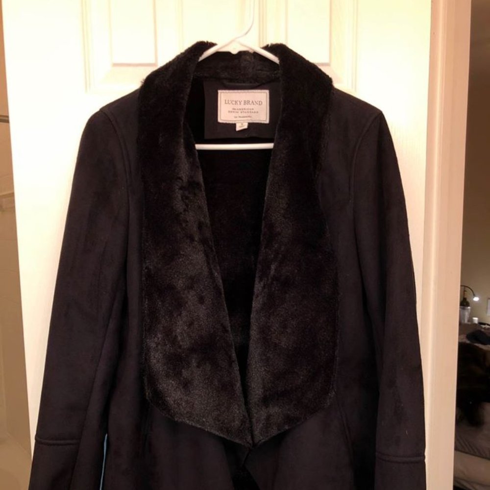 Lucky Suede & Faux Fur Jacket